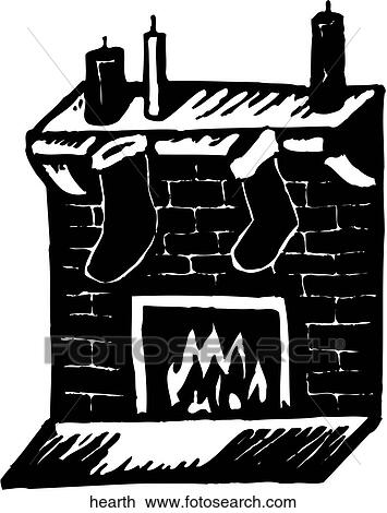 Hearth View Large Clip Art Graphic Clipart - Hearth. Fotosearch