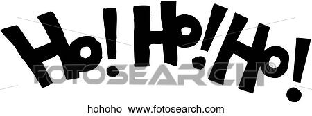 Ho Ho Ho View Large Clip Art Graphic Clipart - Ho Ho Ho. Fotosearch
