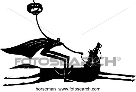Clipart - Horse Man. Fotosearch