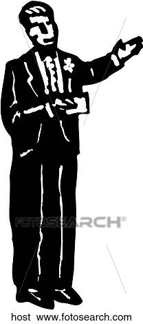 Host View Large Clip Art Graphic Clip Art - Host. Fotosearch