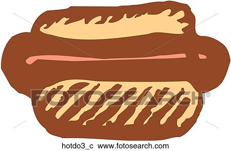 Clipart - Hot Dog. Fotosearch