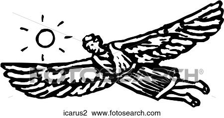Clipart - Icarus. Fotosearch