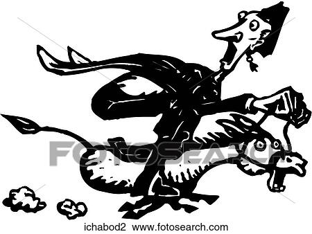Ichabod Crane View Large Clip Art Graphic Clipart - Ichabod Crane. Fotosearch