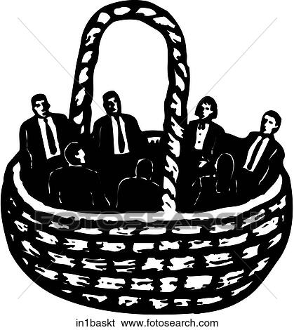 In One Basket View Large Clip Art Graphic Clip Art - In One Basket. Fotosearch