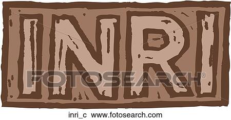 INRI View Large Clip Art Graphic Clipart - INRI. Fotosearch