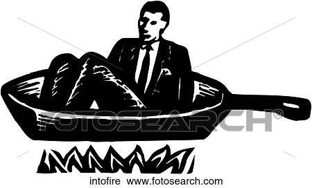 Clipart - Into Fire. Fotosearch