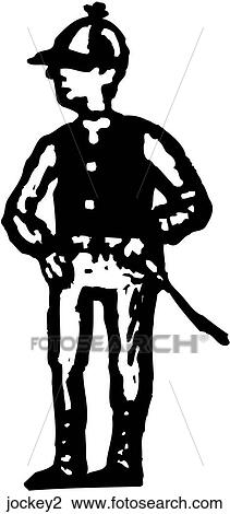 Clipart - Jockey 2. Fotosearch