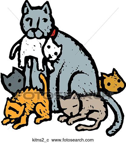 Clipart - Kittens 2. Fotosearch
