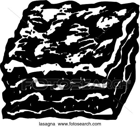 Lasagna View Large Clip Art Graphic Clipart - Lasagna. Fotosearch