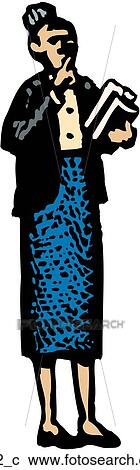 Clipart - Librarian 2. Fotosearch