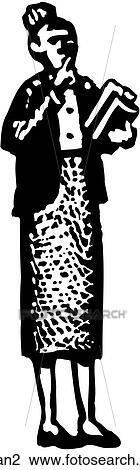 Clipart - Librarian 2. Fotosearch