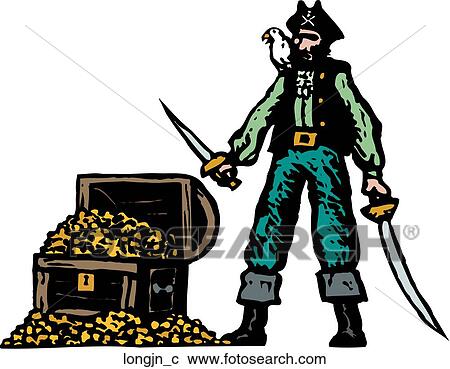 Clipart - Long John Silver. Fotosearch