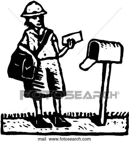 Clipart - Mail. Fotosearch