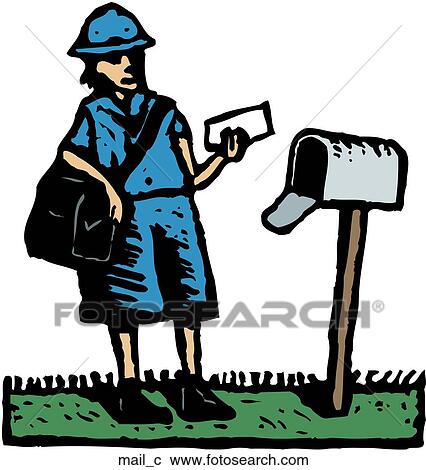 Clipart - Mail. Fotosearch