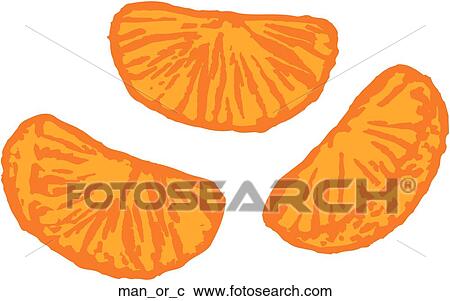 Mandarin Orange View Large Clip Art Graphic Clipart - Mandarin Orange. Fotosearch
