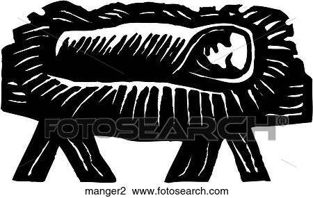 Manger 2 View Large Clip Art Graphic Clipart - Manger 2. Fotosearch