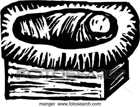 Manger View Large Clip Art Graphic Clipart - Manger. Fotosearch