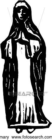Mary View Large Clip Art Graphic Clip Art - Mary. Fotosearch