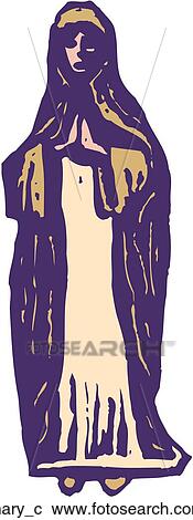 Mary View Large Clip Art Graphic Clipart - Mary. Fotosearch