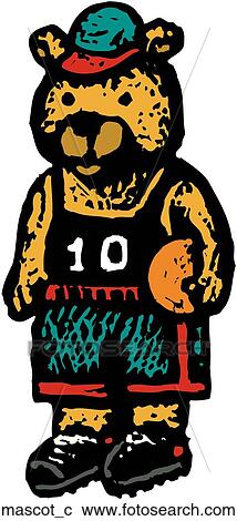 Mascot View Large Clip Art Graphic Clipart - Mascot. Fotosearch