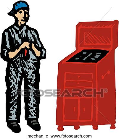 Mechanic View Large Clip Art Graphic Clipart - Mechanic. Fotosearch