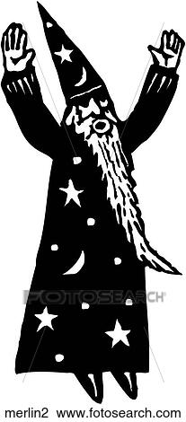 Merlin 2 View Large Clip Art Graphic Clipart - Merlin 2. Fotosearch