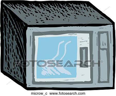 Microwave View Large Clip Art Graphic Clipart - Microwave. Fotosearch