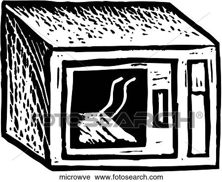 Microwave View Large Clip Art Graphic Clipart - Microwave. Fotosearch