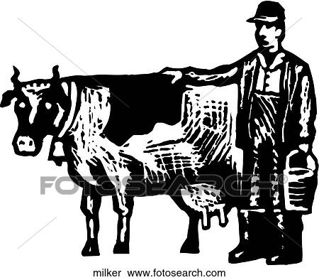 Milker View Large Clip Art Graphic Clipart - Milker. Fotosearch
