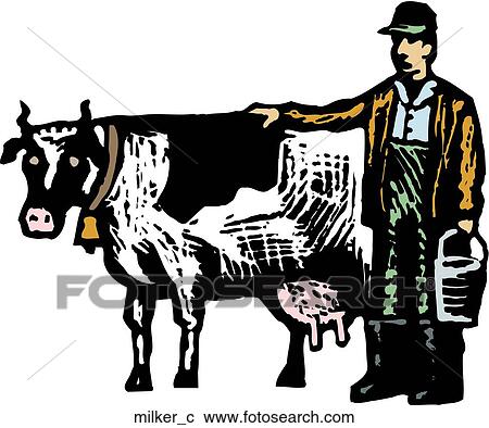 Milker View Large Clip Art Graphic Clipart - Milker. Fotosearch