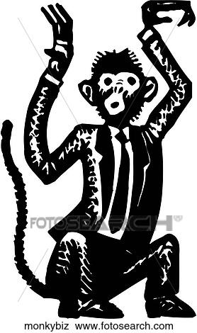 Monkey Business View Large Clip Art Graphic Clip Art - Monkey Business. Fotosearch