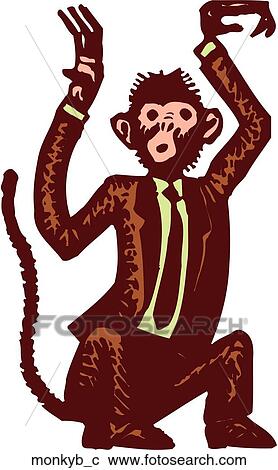Monkey Business View Large Clip Art Graphic Clipart - Monkey Business. Fotosearch