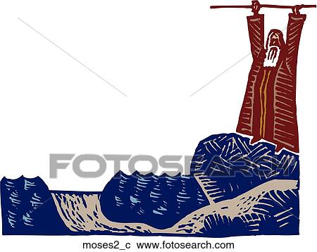 Moses View Large Clip Art Graphic Clipart - Moses. Fotosearch