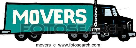 Movers View Large Clip Art Graphic Clipart - Movers. Fotosearch