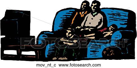 Clipart - Movie Night. Fotosearch