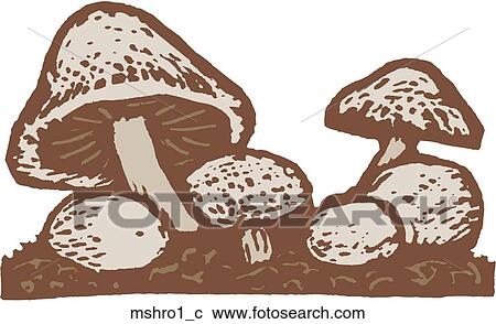 Clipart - Mushroom 1. Fotosearch