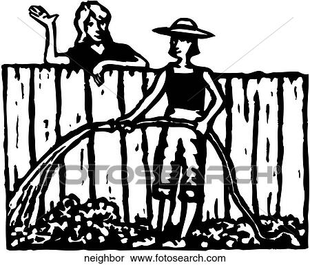 Clipart - Neighbor. Fotosearch