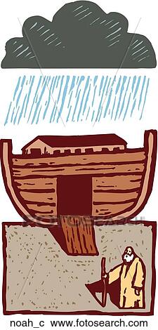 Noah View Large Clip Art Graphic Clipart - Noah. Fotosearch