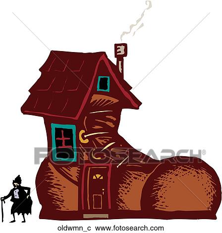 Clipart - Old Woman. Fotosearch