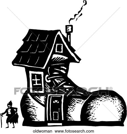 Clipart - Old Woman. Fotosearch