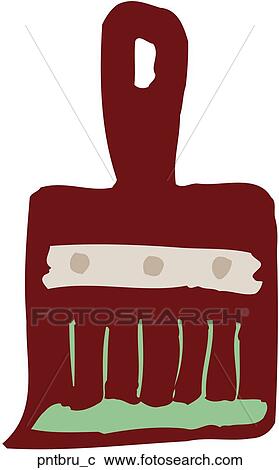 Clipart - Paint Brush. Fotosearch