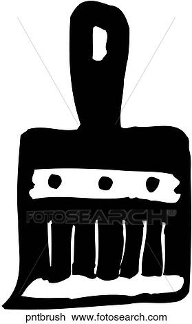 Clipart - Paint Brush. Fotosearch