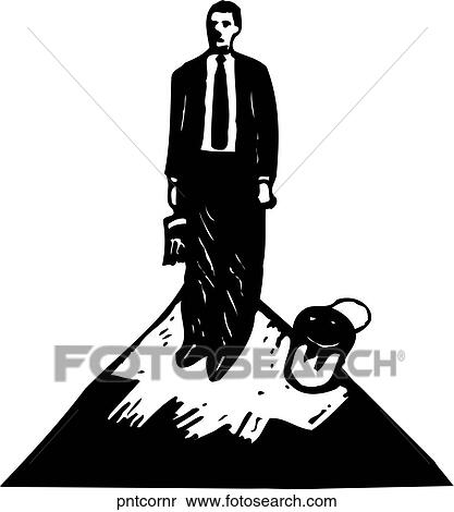 Painted Into a Corner View Large Clip Art Graphic Clipart - Painted Into a Corner. Fotosearch