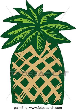 Palm 5 View Large Clip Art Graphic Clipart - Palm 5. Fotosearch