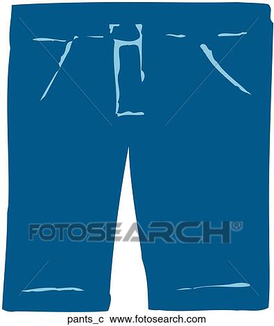 Pants View Large Clip Art Graphic Clipart - Pants. Fotosearch