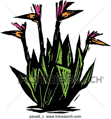 Paradise View Large Clip Art Graphic Clipart - Paradise. Fotosearch