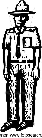 Clipart - Park Ranger. Fotosearch