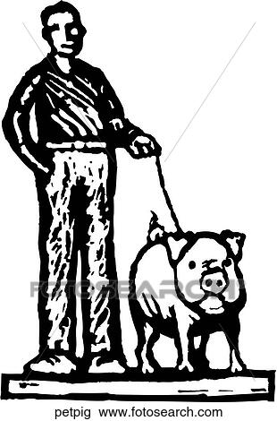 Clipart - Pet Pig. Fotosearch