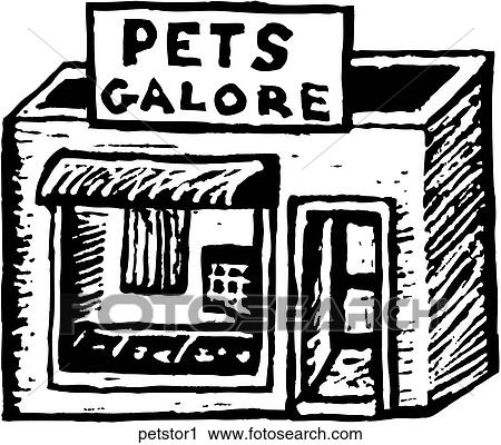 Pet Store 1 View Large Clip Art Graphic Clipart - Pet Store 1. Fotosearch