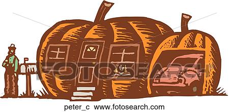 Clipart - Peter Pumpkin Eater. Fotosearch